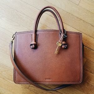Fossil Leather Satchel